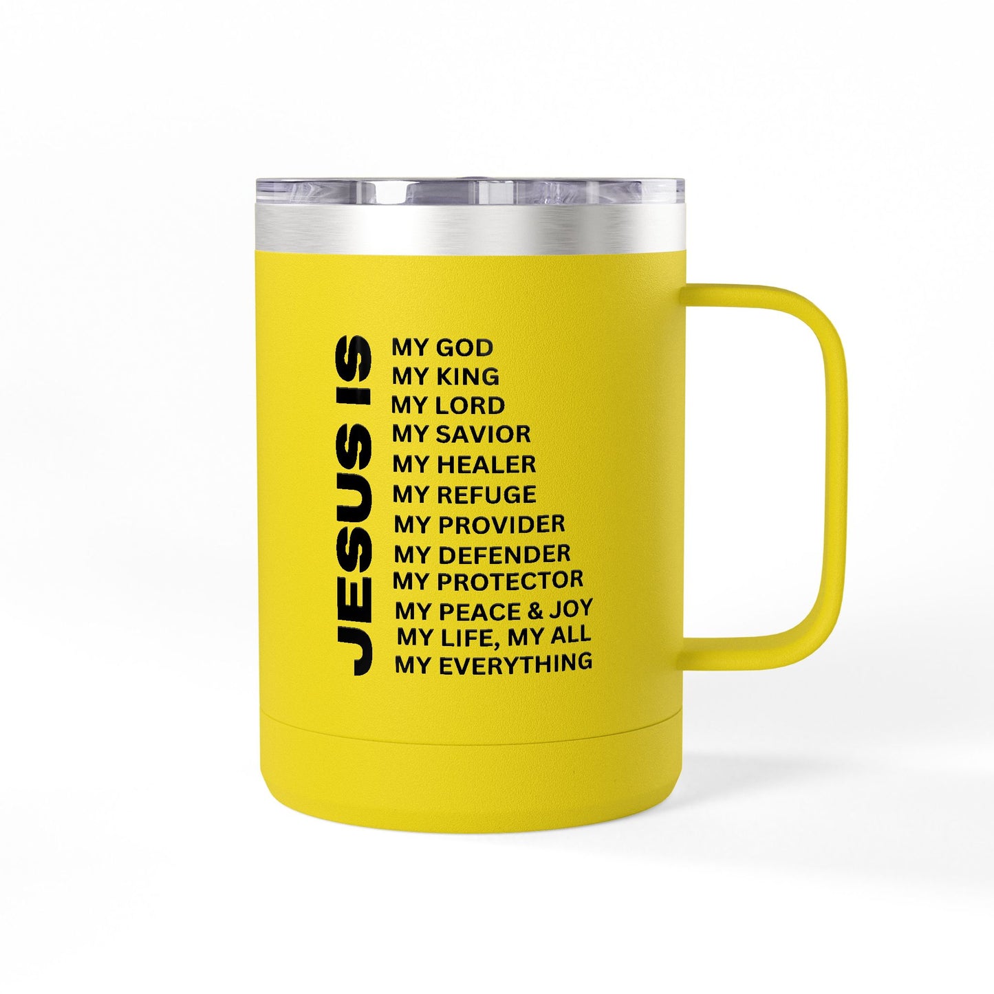 Christian Jesus Is 15oz Tumbler - Black