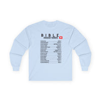 Bible Emergency Numbers Long Sleeve Tee - Black