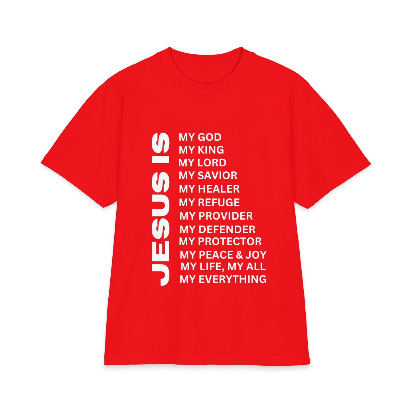 Christian JESUS IS T-shirt - 7X only - White