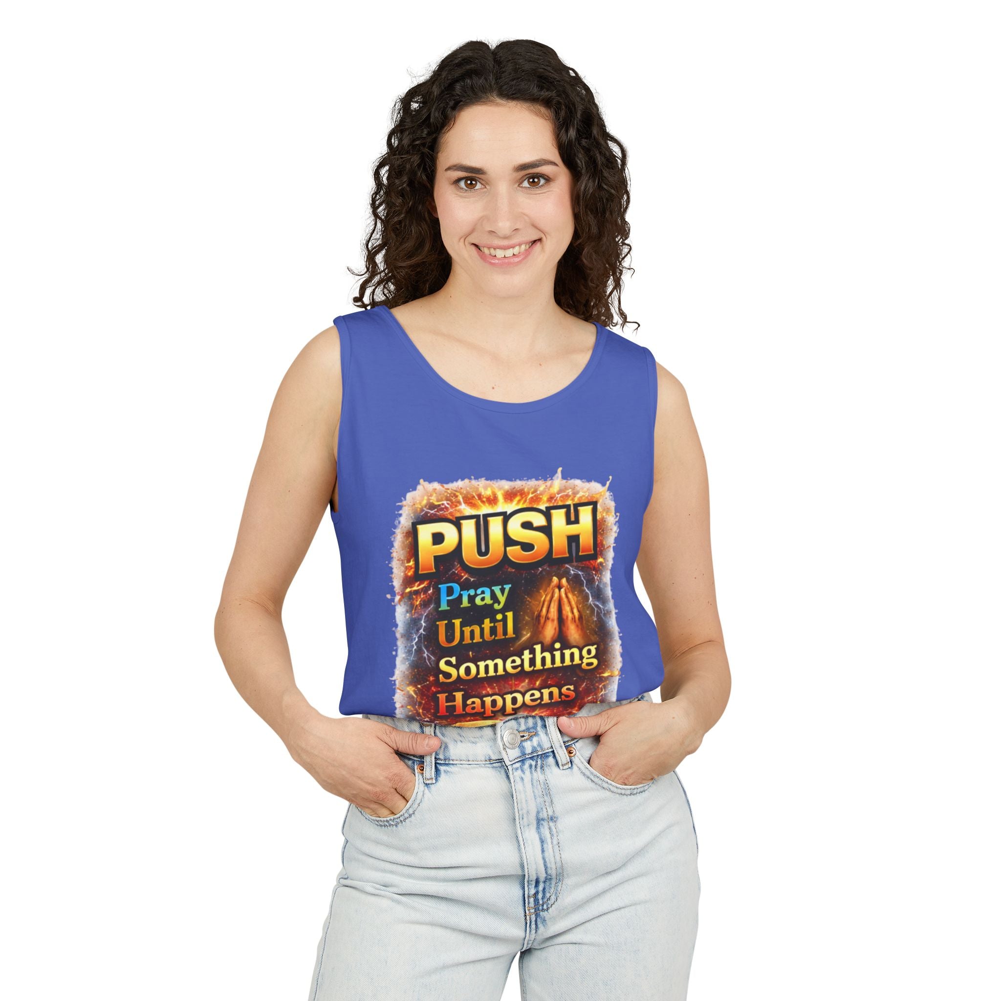 Push: Pray Until Something Happens Tank - Bible