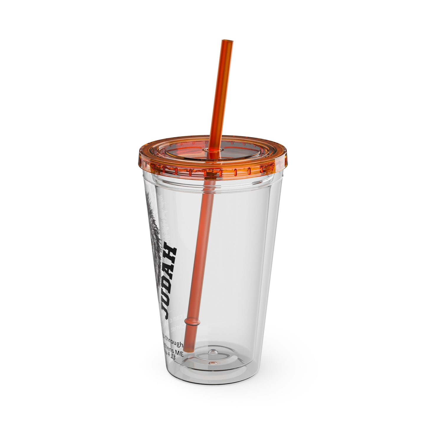Lion of Judah 16oz Tumbler with Straw