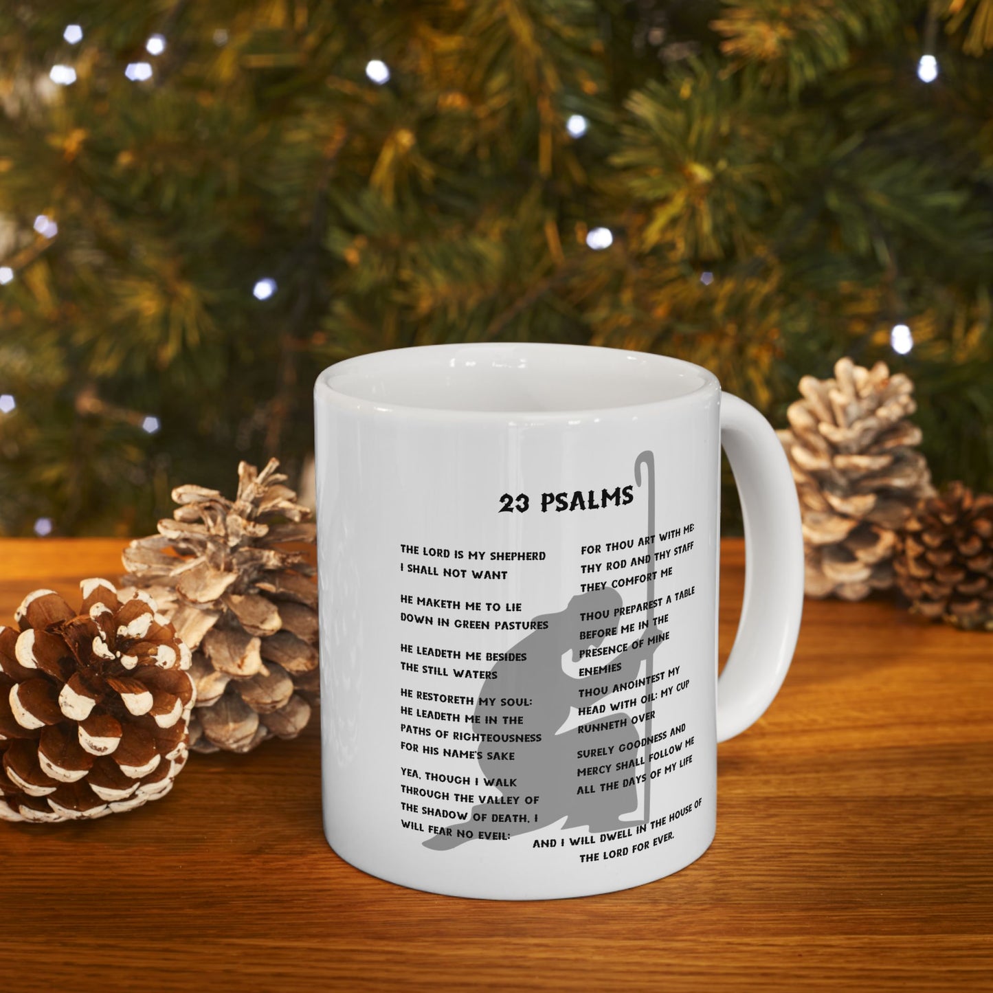23 Psalms White Coffee Mug (11oz/15oz)
