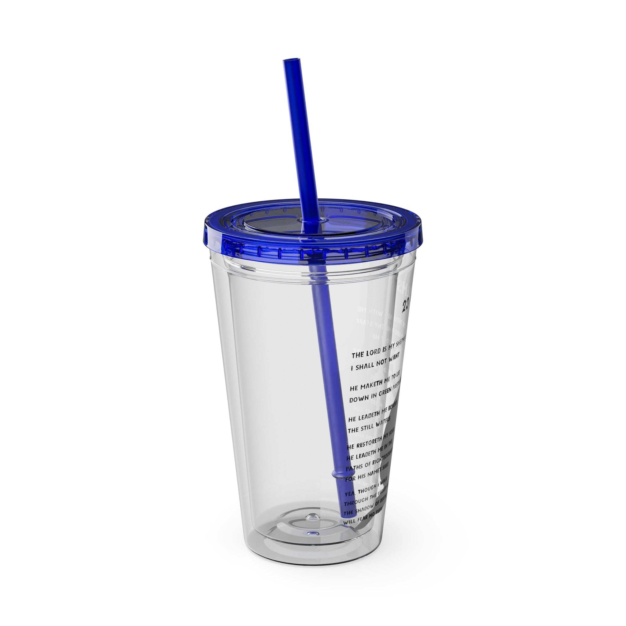 23 Psalms 16oz Tumbler with Straw
