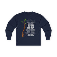 Characteristic Names of God Long Sleeve Tee - White