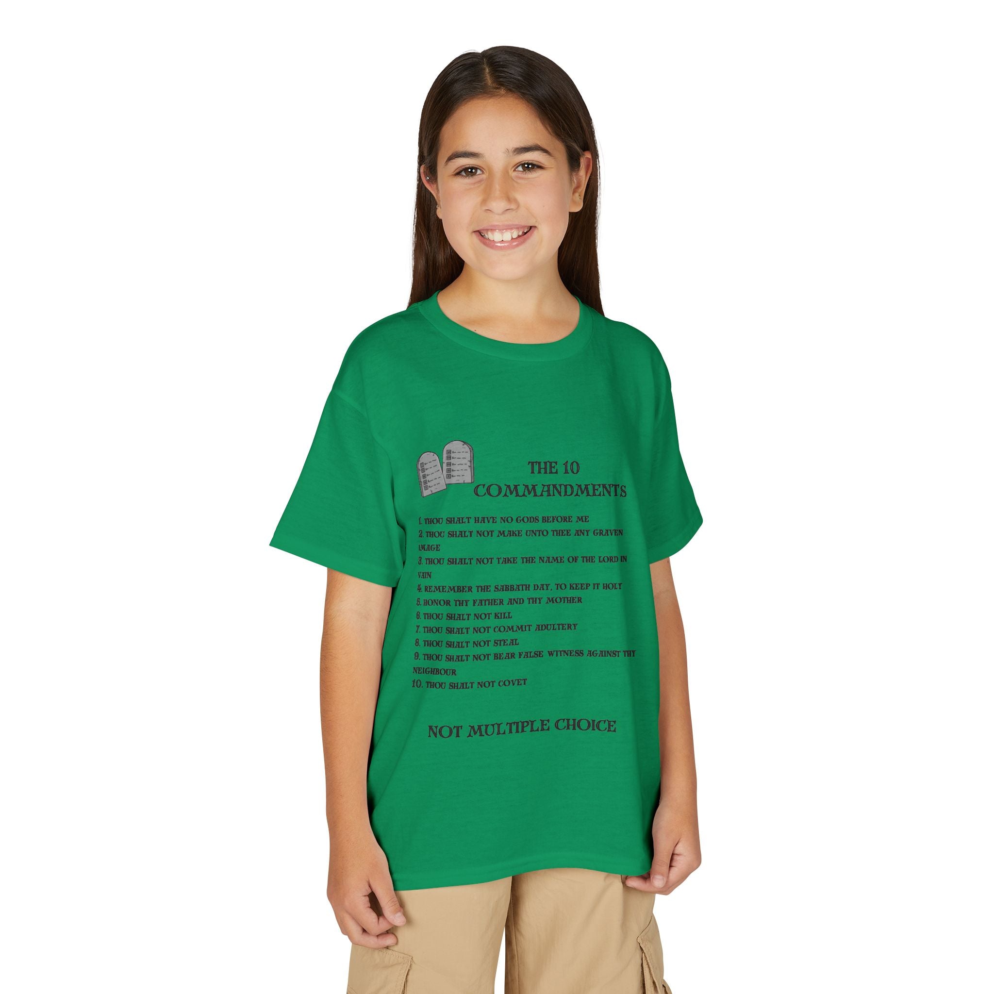 10 Commandments Youth T-shirt - Black