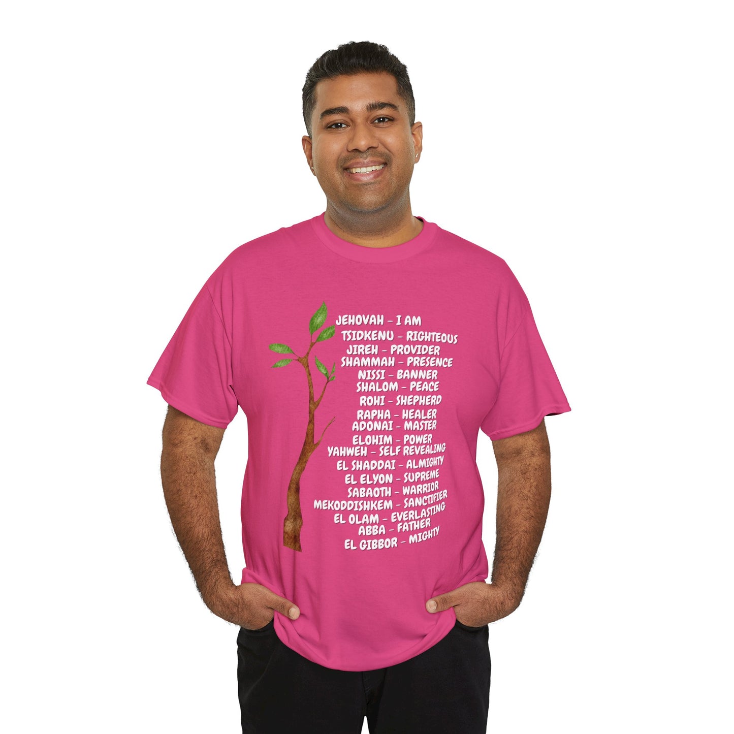Characteristic Names of God T-Shirt - White
