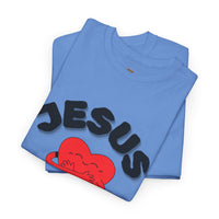 Jesus Loves Me Heart Tee – Cute Christian Faith Graphic T-Shirt