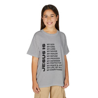 Christian JESUS IS Youth Short Sleeve - Black