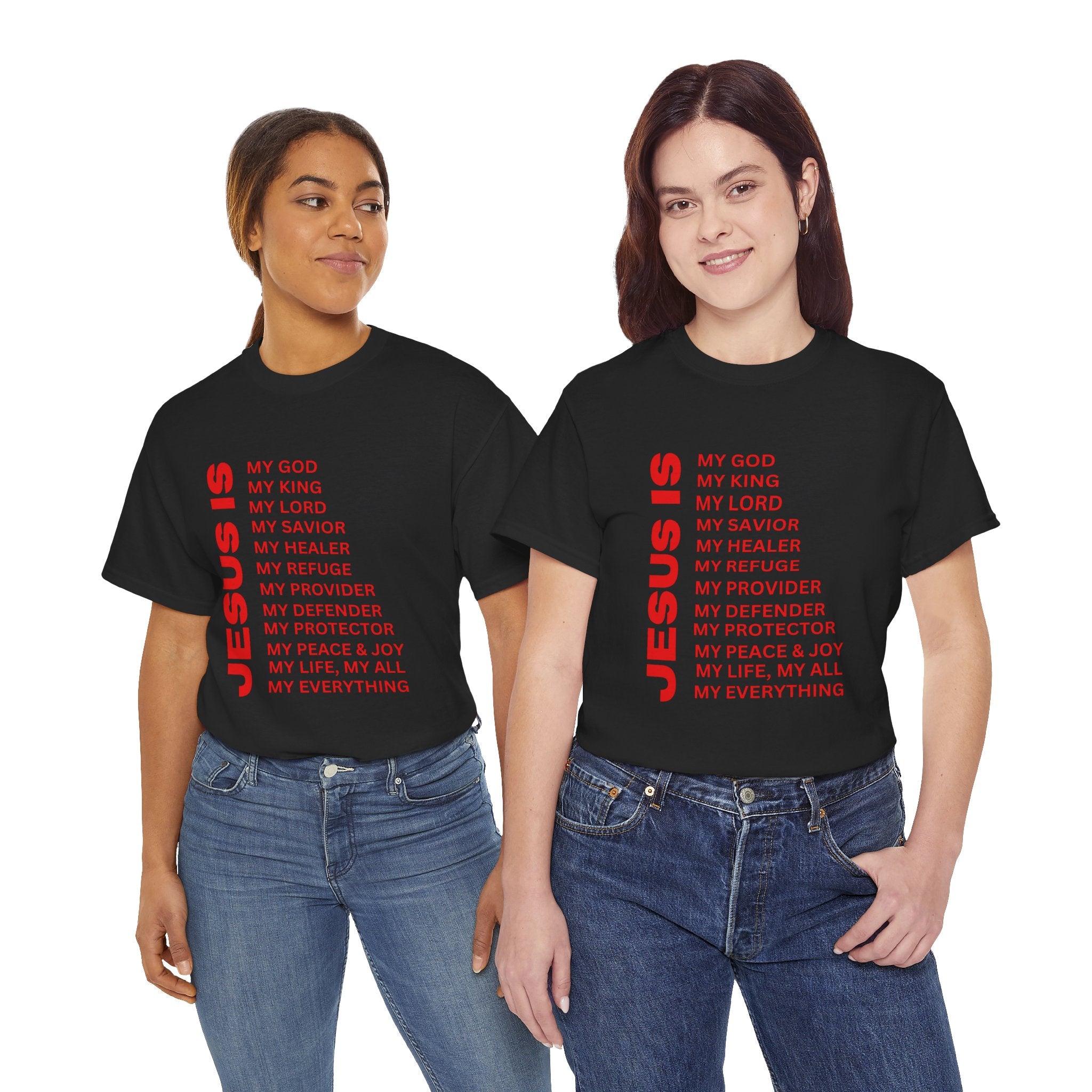 Christian JESUS IS T-Shirt - Red