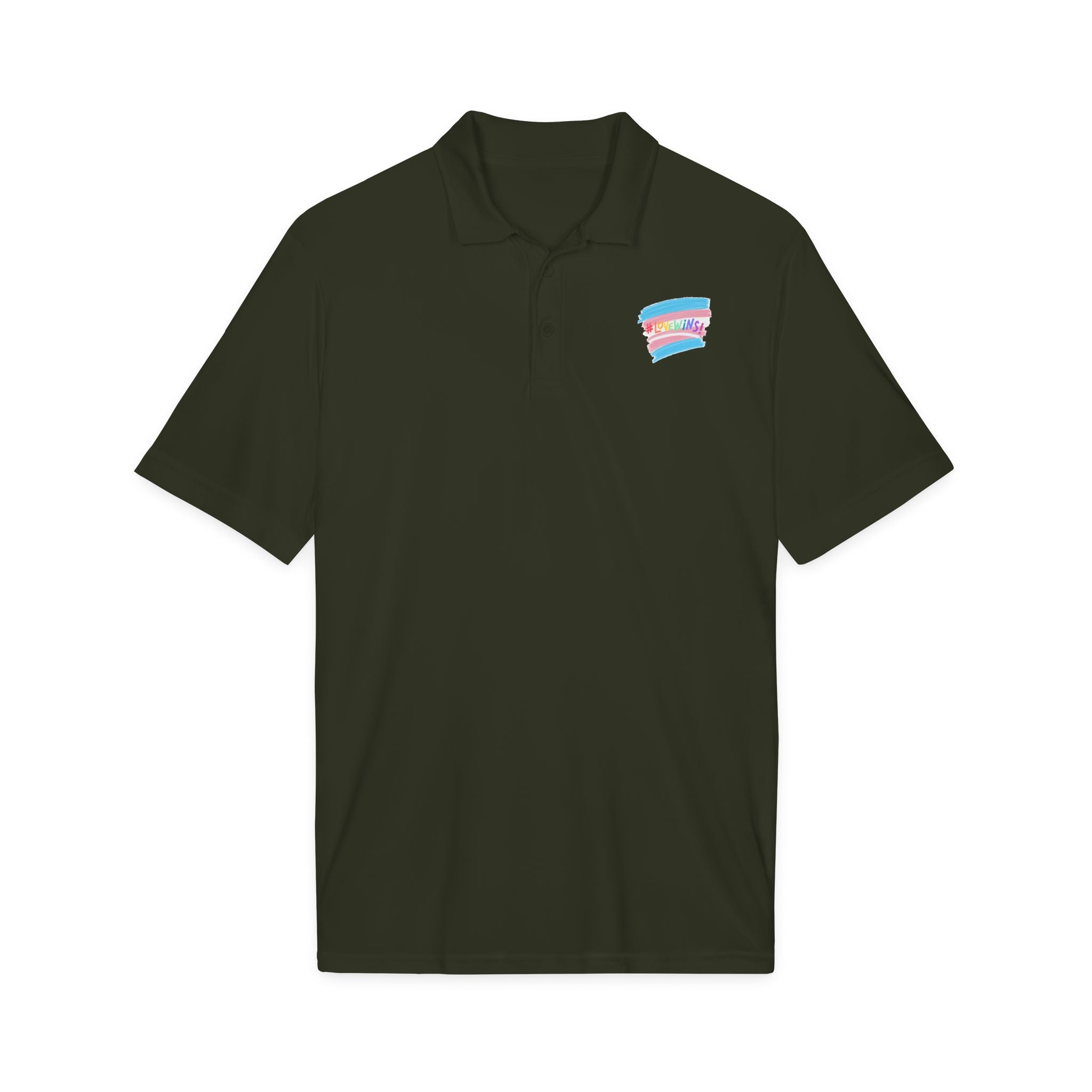 Trans Airbrush Love Wins Polo