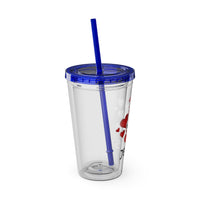 Jesus Heart Love 16oz Tumbler with Straw