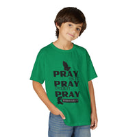 Pray On It, Pray Over It, Pray Through It Youth T-shirt