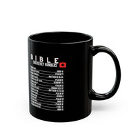 Bible Emergency Numbers Black Coffee Mug (11oz/15oz)