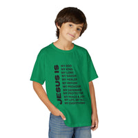 Christian JESUS IS Youth Short Sleeve - Black