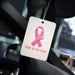 Breast Cancer Awareness Car Air Freshener — Pink Ribbon “Stay in the Fight”