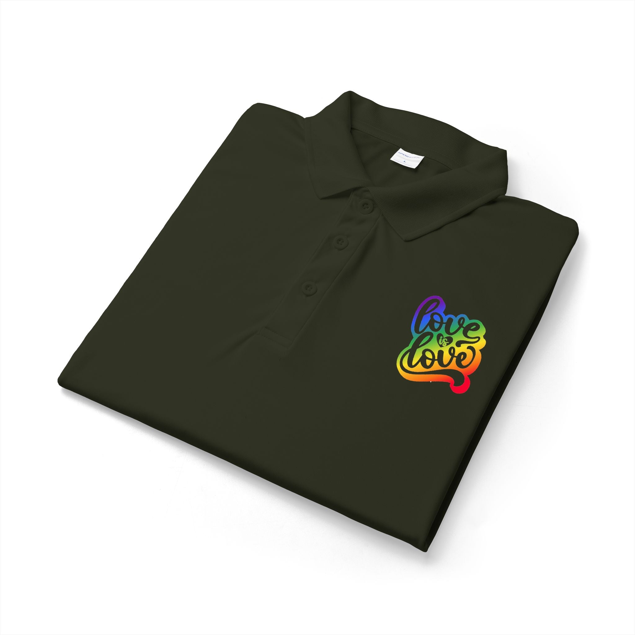 Rainbow "Love Love" Polo Shirt
