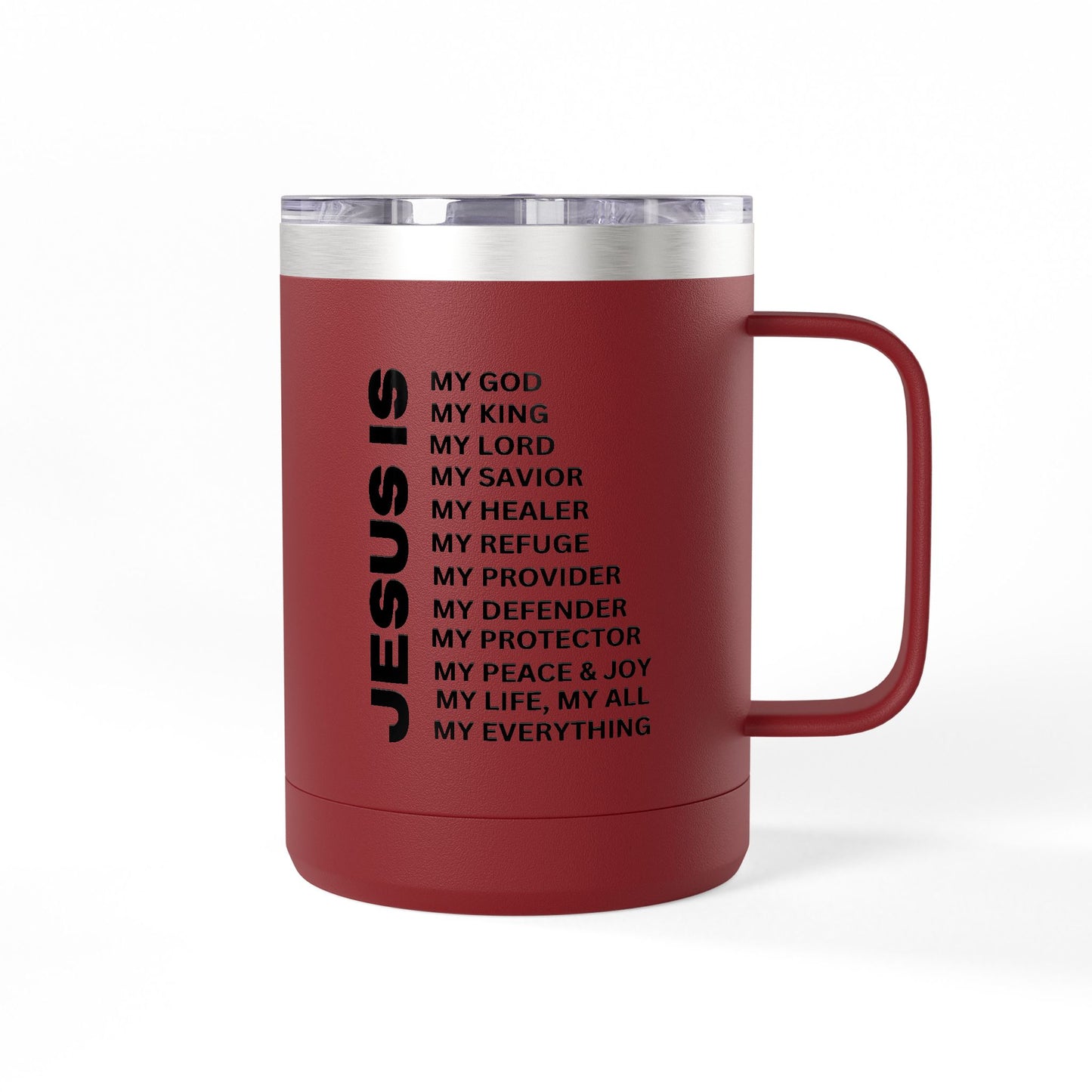 Christian Jesus Is 15oz Tumbler - Black