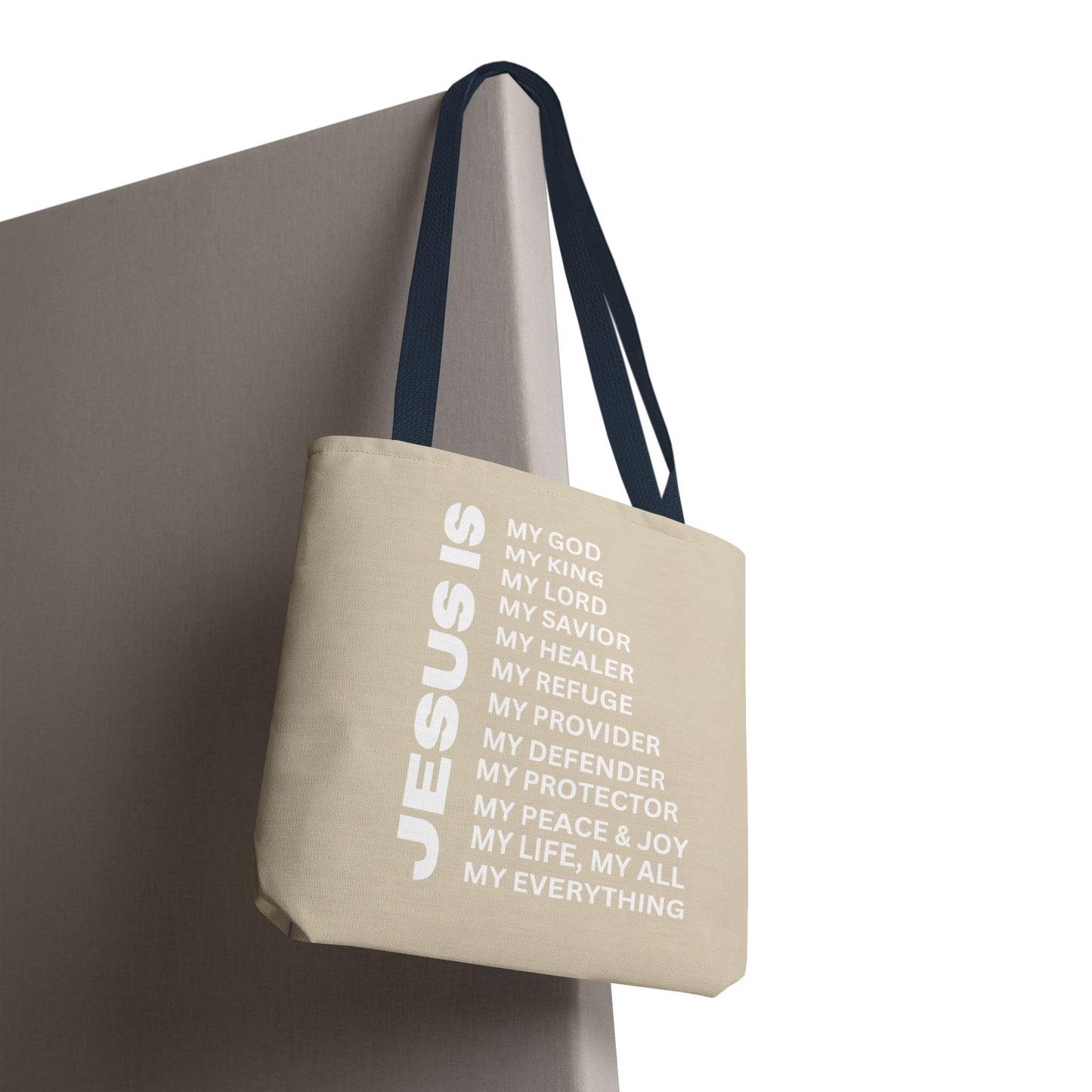Christian JESUS IS Tote Bag - Sand