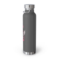 Fight Warrior Survive Champion Pink Ribbon 22oz Insulated Water Bottle