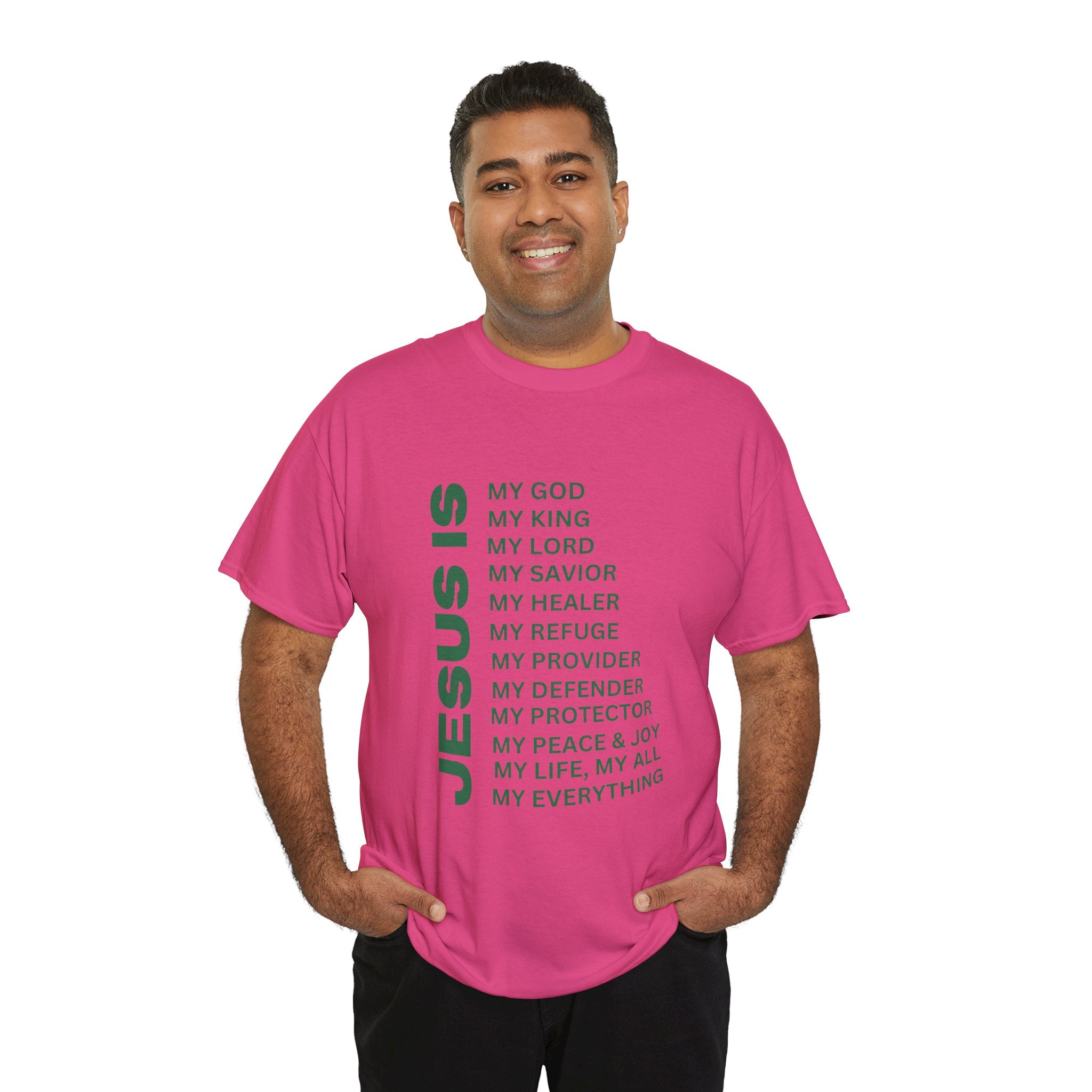 Christian JESUS IS T-shirt - Green