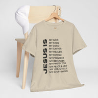 Christian JESUS IS T‑Shirt - Black