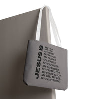 Christian JESUS IS Tote Bag - Grey