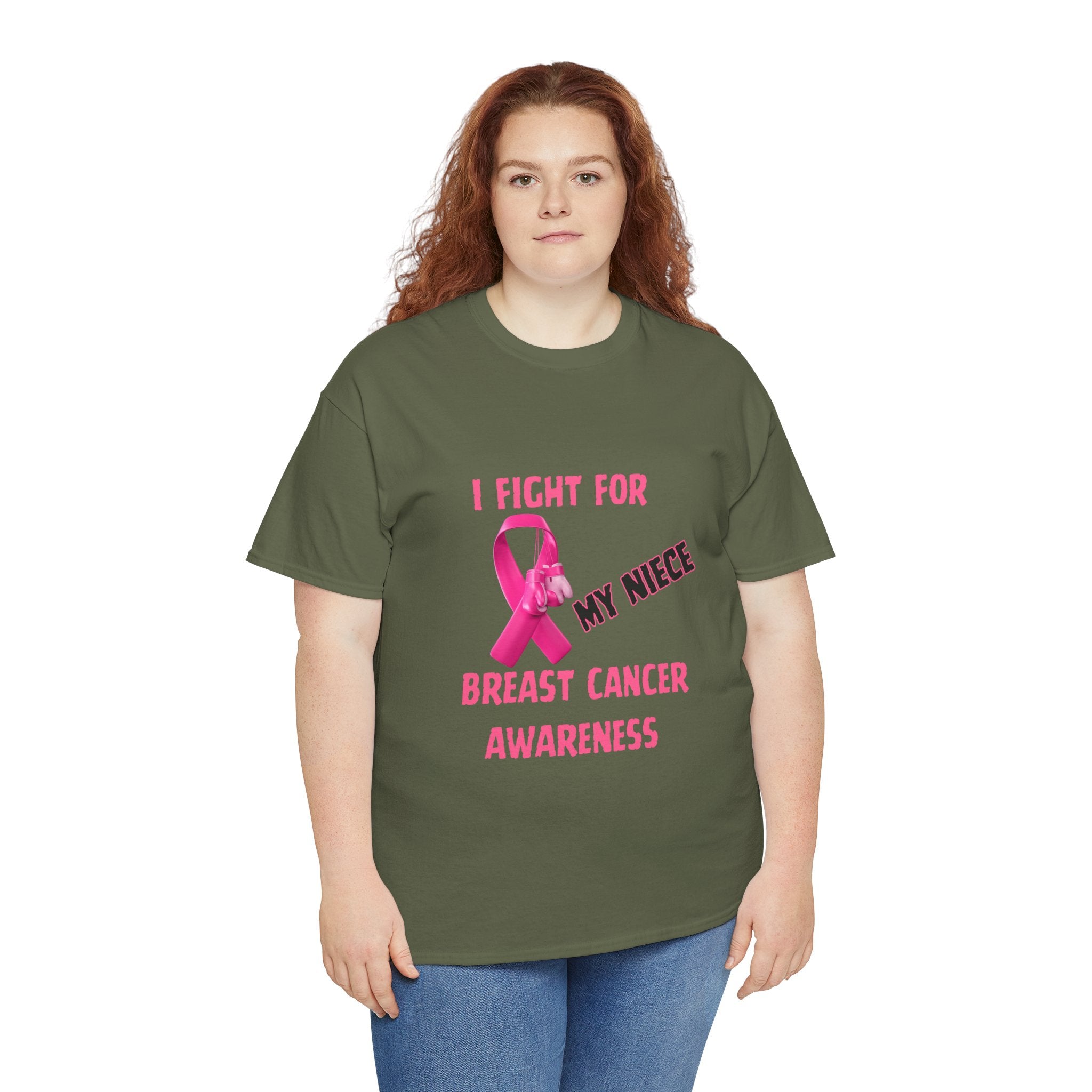 I Fight for My Niece Pink Ribbon T-Shirt