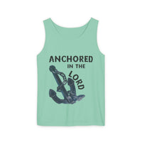 Anchored in the Lord Tank Top - Black