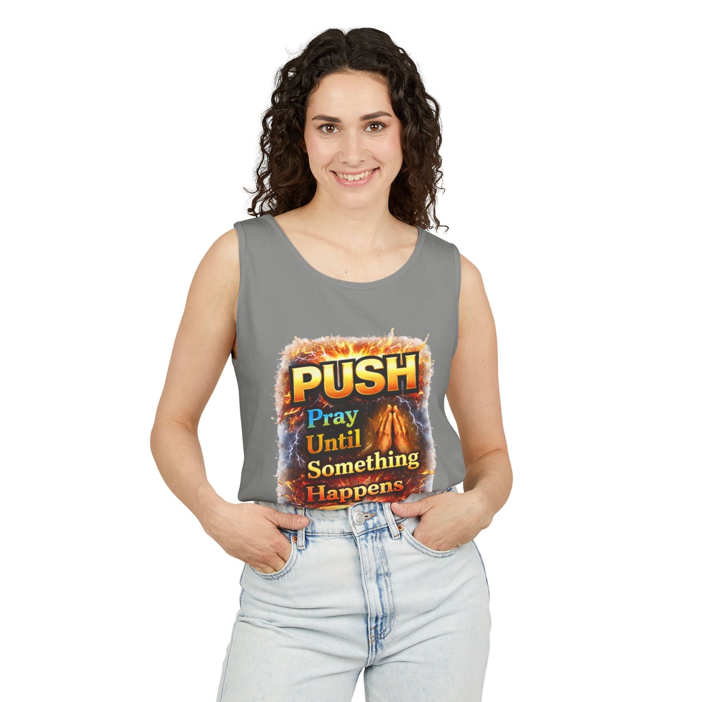 Push: Pray Until Something Happens Tank - Bible