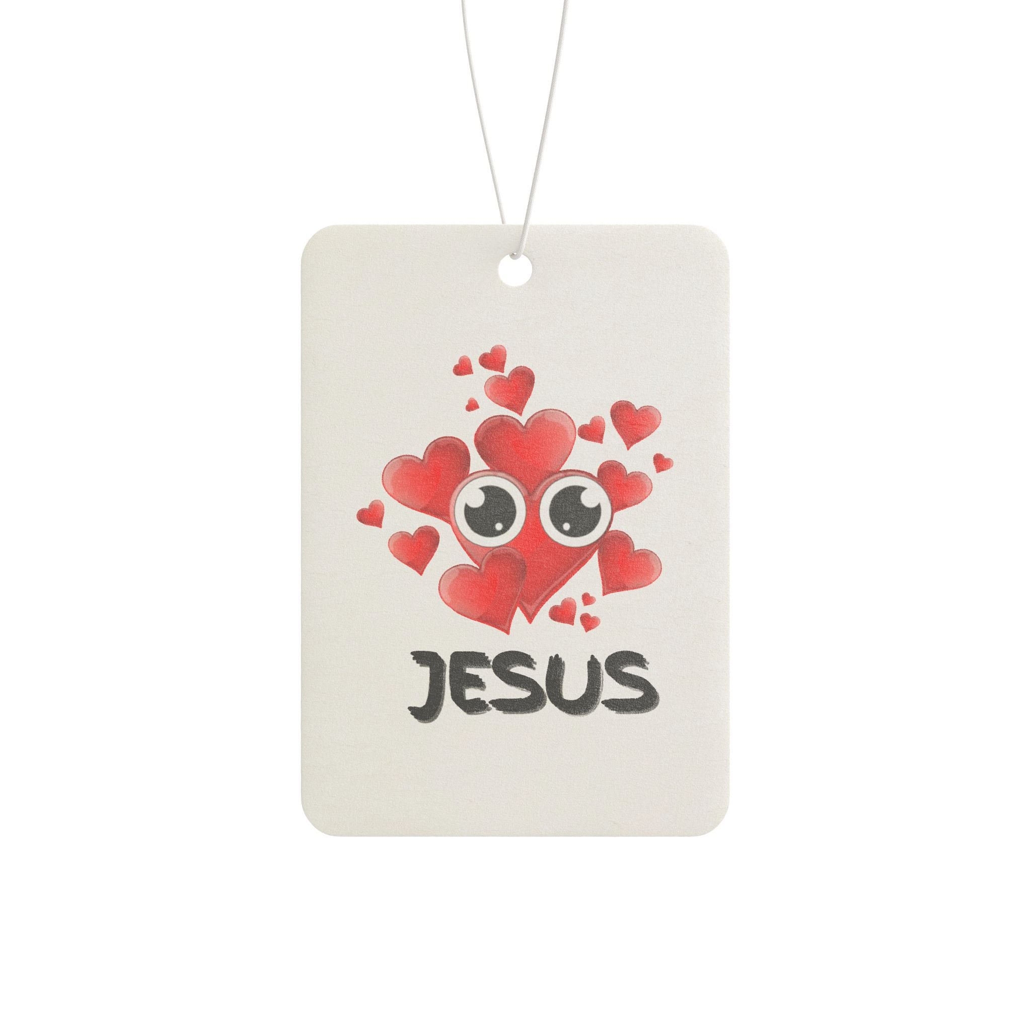 Eye Love Jesus Heart Car Air Freshener