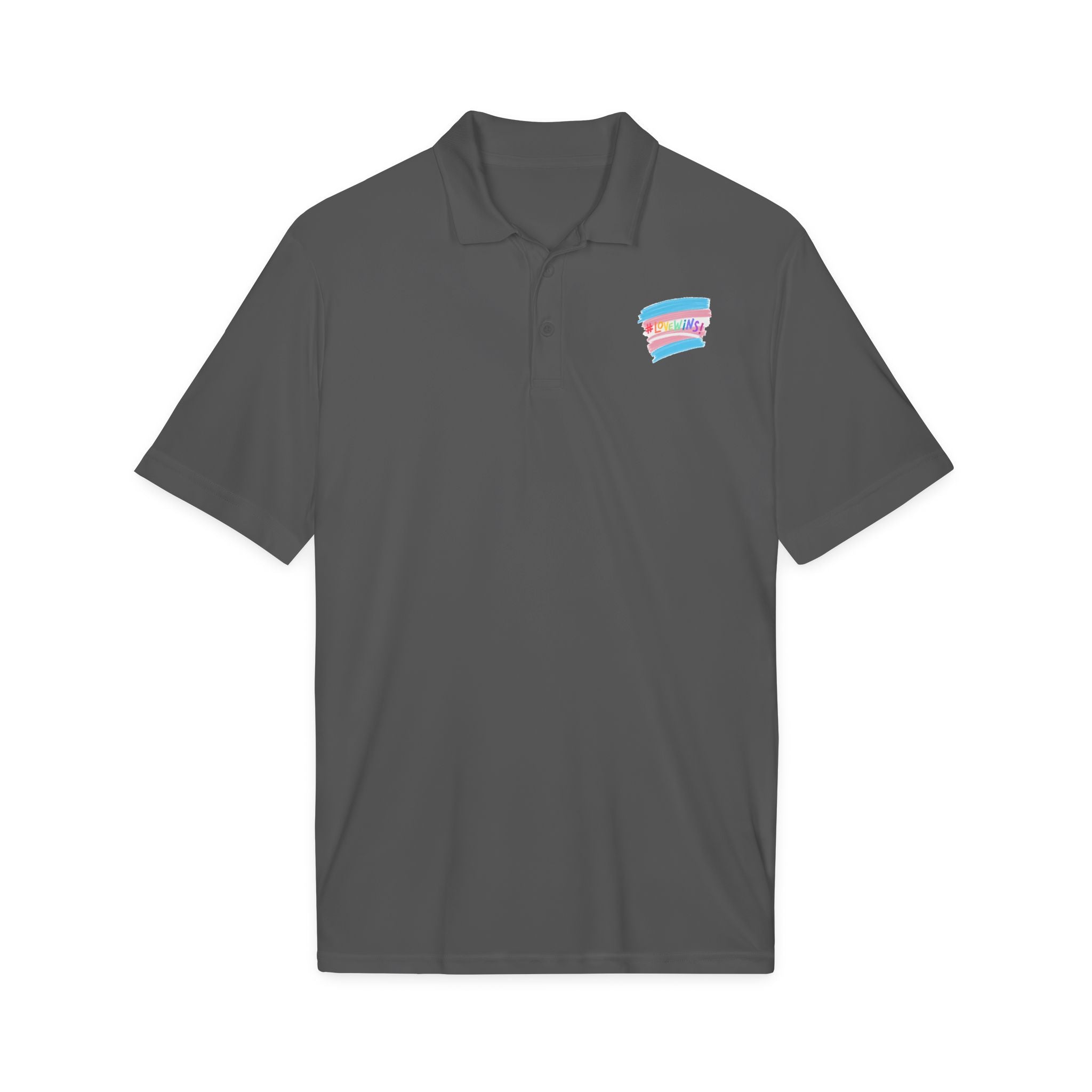 Trans Airbrush Love Wins Polo