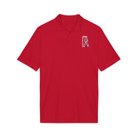 Autism Puzzle Ribbon Polo - White