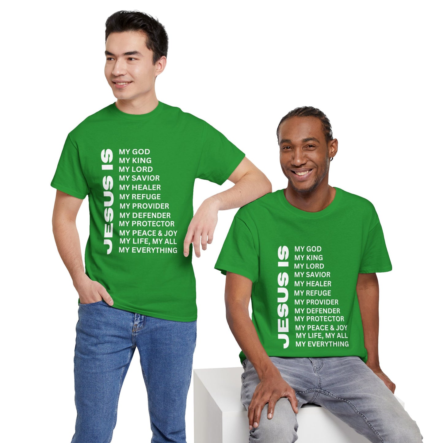 Christian JESUS IS T-shirt - White