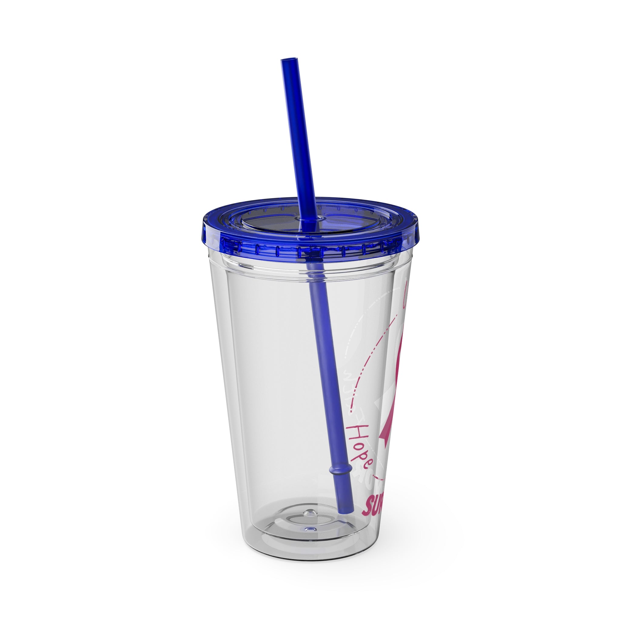 Breast Cancer Survivor 16oz Tumbler with Straw