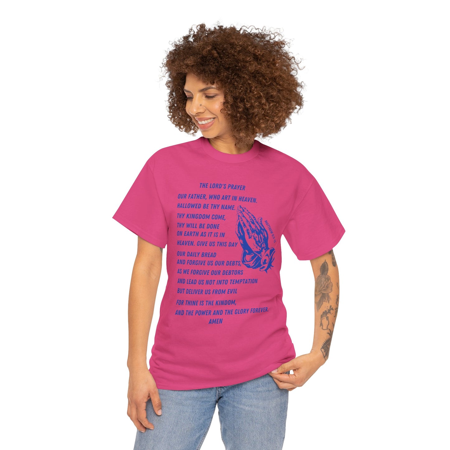 The Lord's Prayer T‑Shirt - Blue