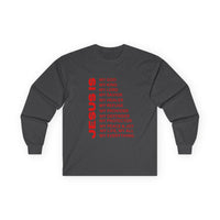 Christian JESUS IS Long Sleeve - Red