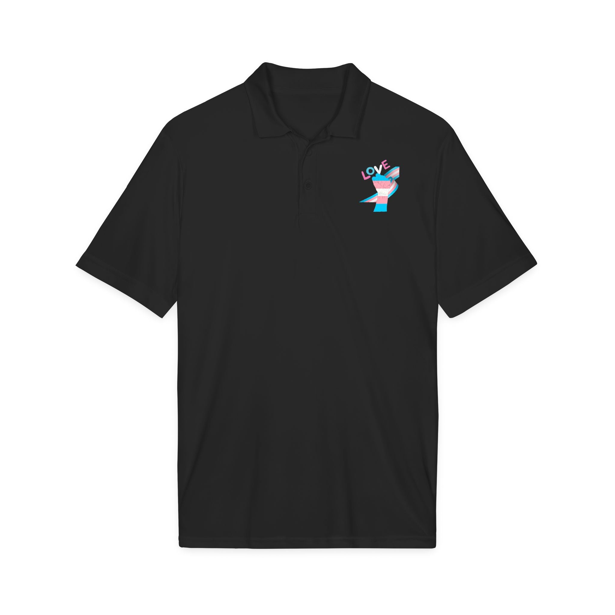 Trans Pride Fist Love Polo