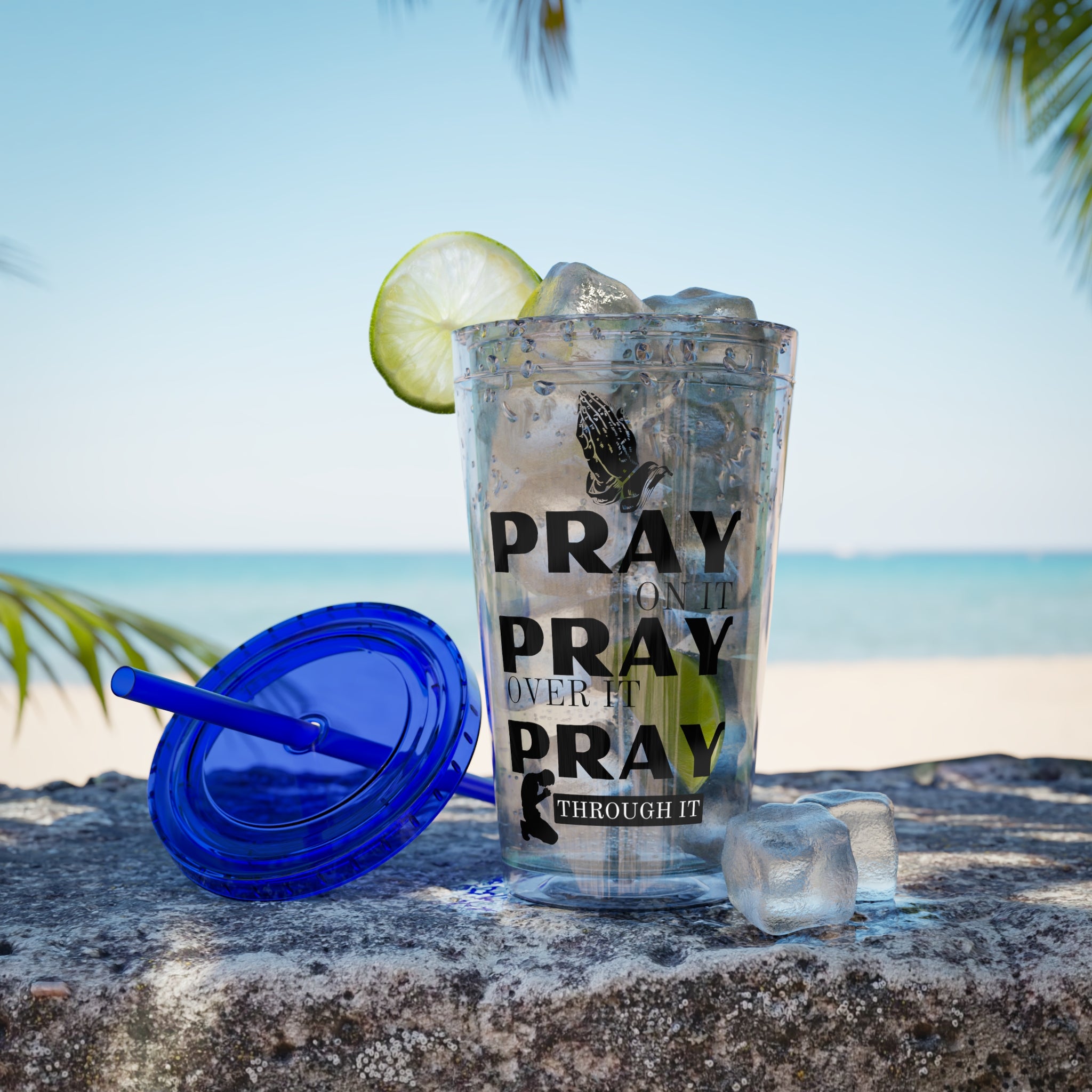 Pray On It 16oz Tumbler with Straw