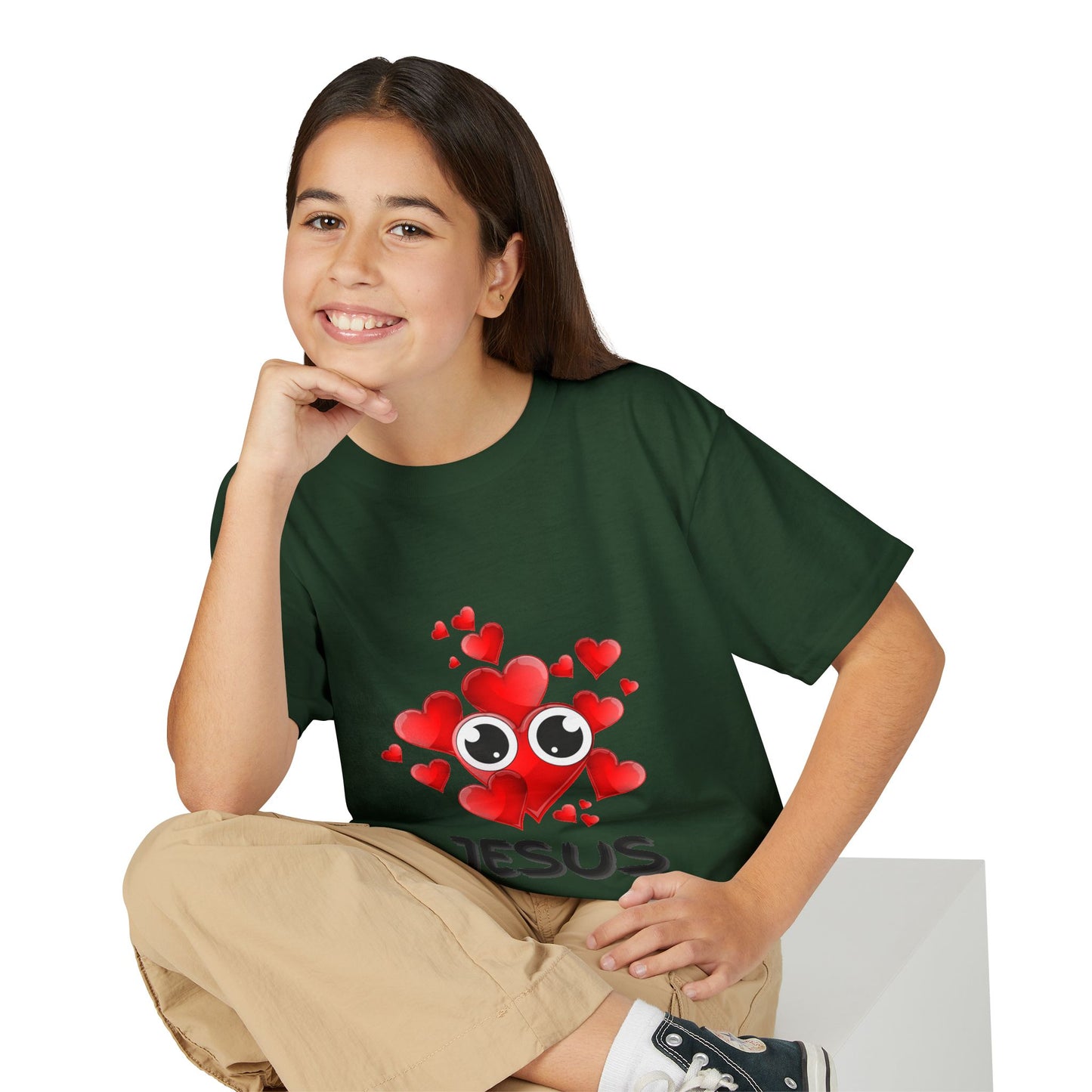 Eye Love Jesus Youth T-shirt - Black
