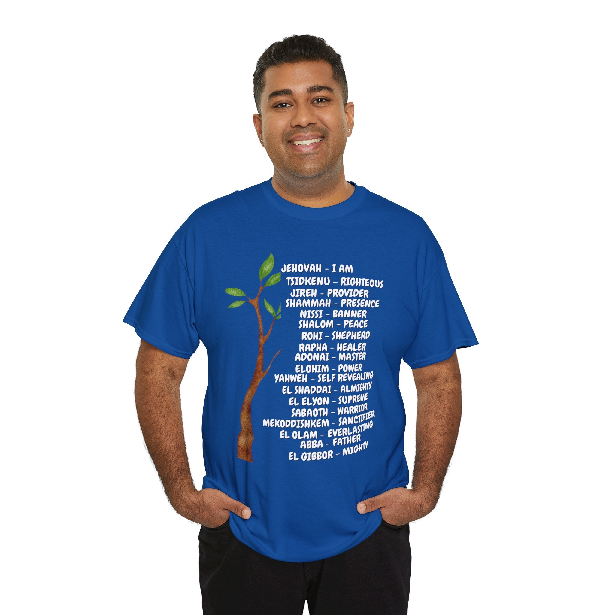 Characteristic Names of God T-Shirt - White