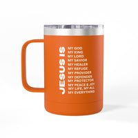Christian Jesus Is 15oz Tumbler - White