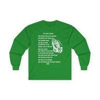 The Lord's Prayer Long Sleeve Tee- White