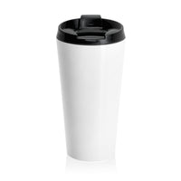 Christian JESUS IS White Stainless Steel Travel Mug - Blk
