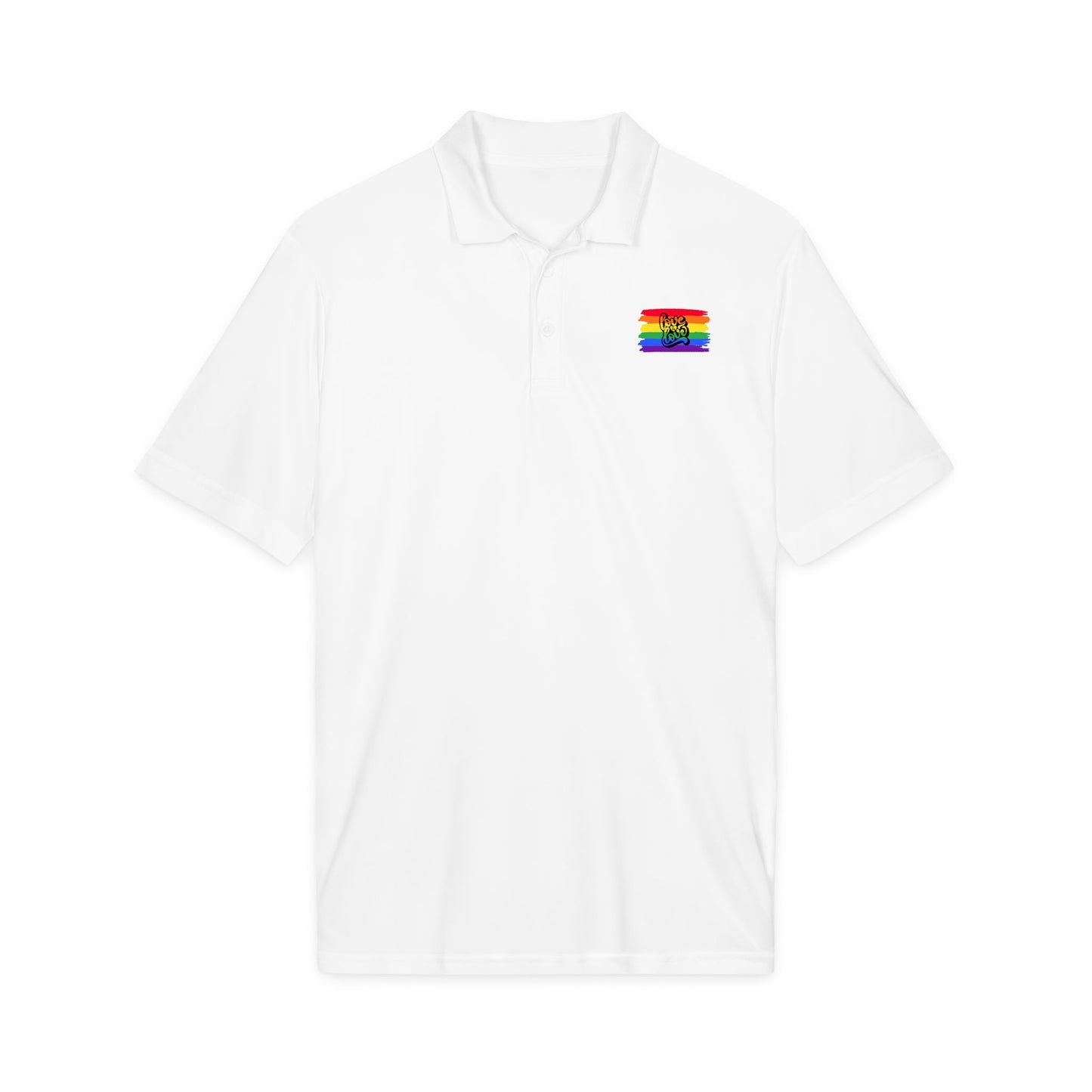 Rainbow Airbrush Pride Polo