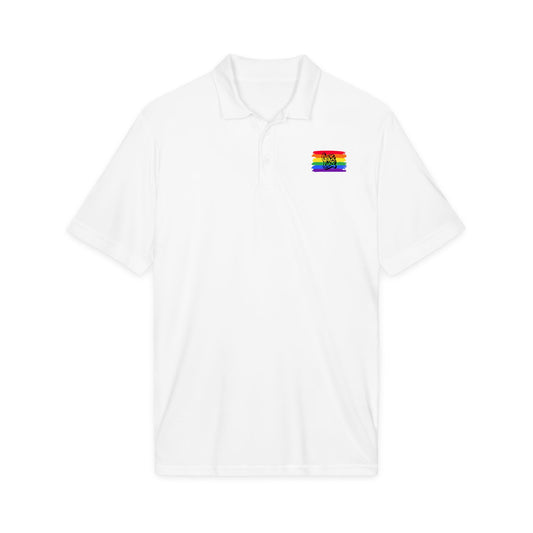 Rainbow Airbrush Pride Polo