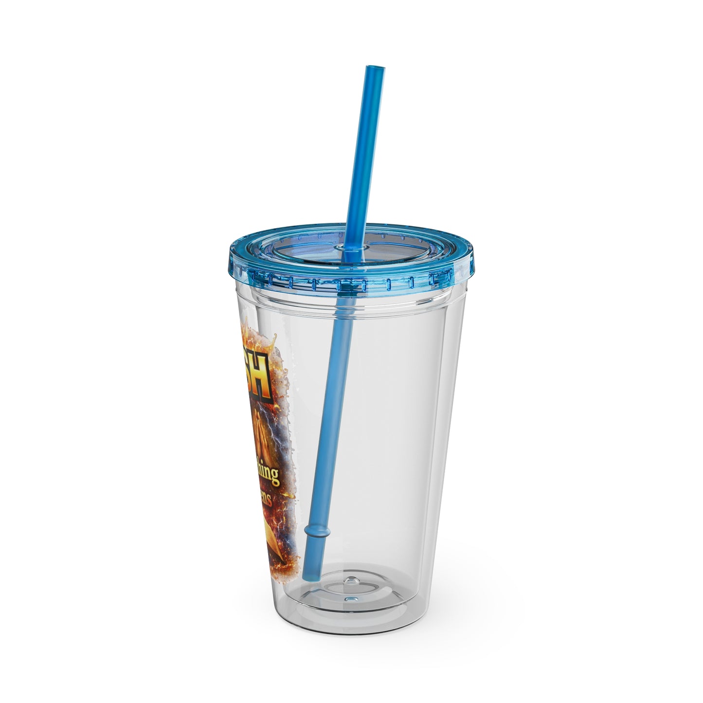 Push Pray Until Something Happens 16oz Tumbler — Bible