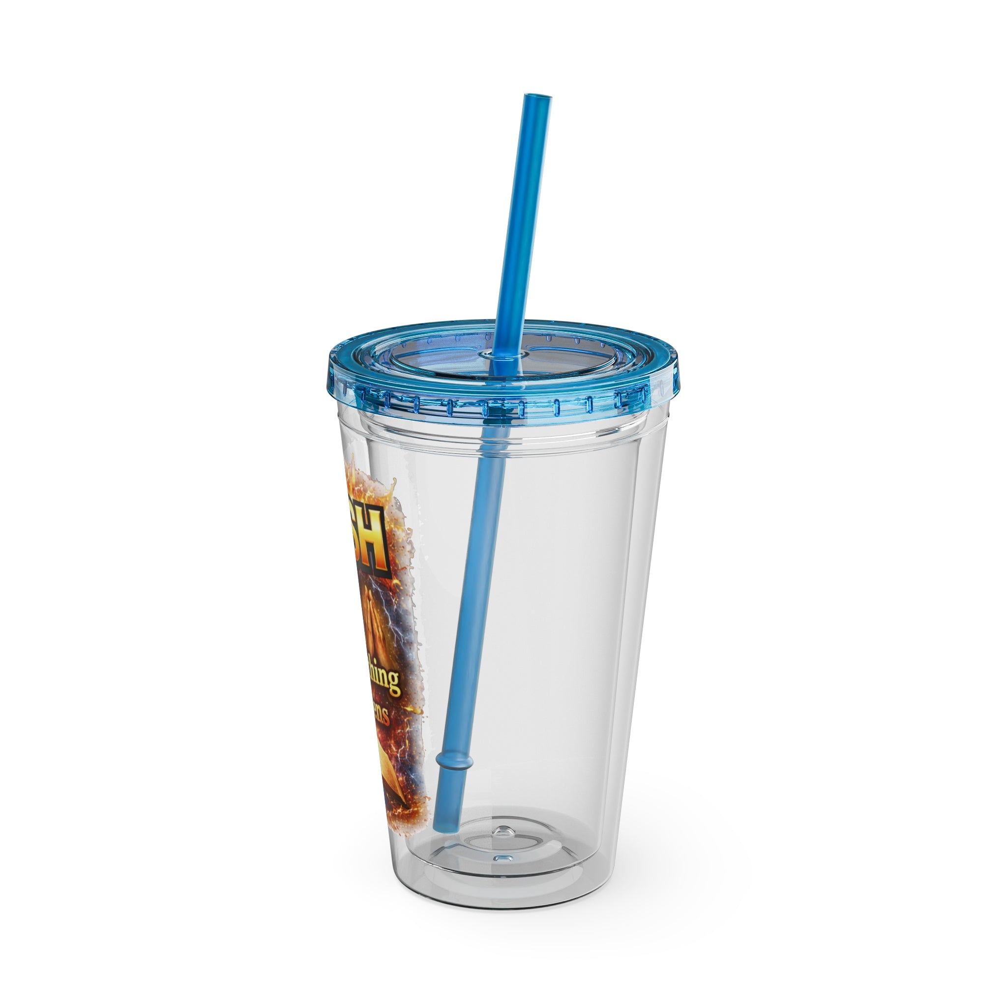 Push Pray Until Something Happens 16oz Tumbler — Bible