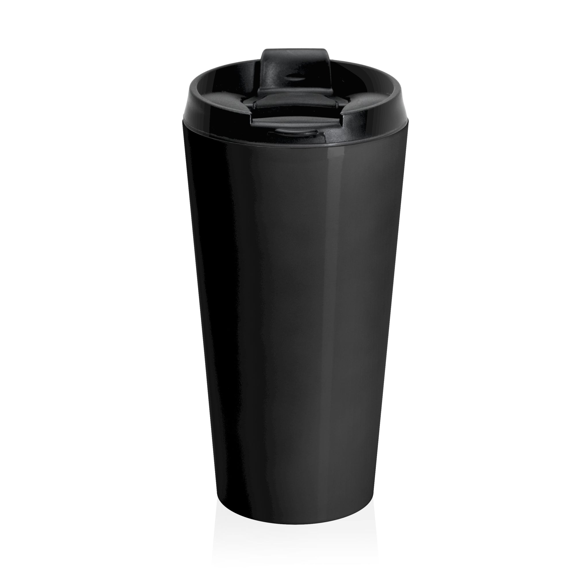 Push: 'Pray Until Something Happens' Stainless Steel Black Travel Mug - Hands