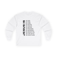 Christian JESUS IS Long Sleeve - Black