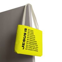 Christian JESUS IS Tote Bag - Yellow